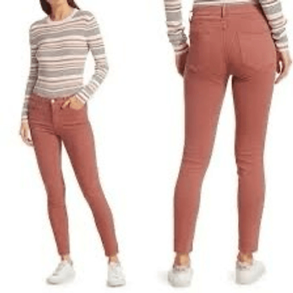 FRAME Le High Skinny Jeans Rosewood Collegiate Casual Business Pink Sz 28